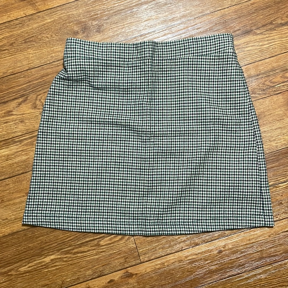 Plaid mini skirt